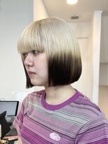 ミーム 原宿 表参道(meme) ◎ブロンドハイトーンカラーデザインカラーアンブレラカラー金髪