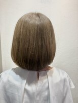 エイム ヘア デザイン 町田店(eim hair design) ミルクティーグレージュ/ボブ/透明感カラー/内巻きボブ