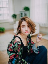 ヘアーメイク ボノ 調布(HAIR MAKE BONO) 無造作ウェーブがおしゃれな伸ばしかけボブ