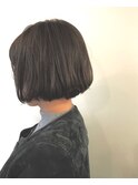 かわいいボブ&ダークグレージュ