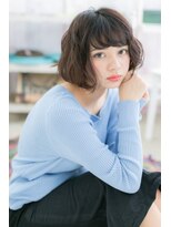 ミック 日暮里店(miq)&nbsp;斜めバングのスイングカールボブ