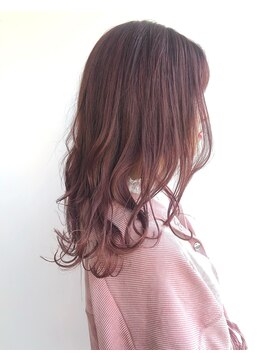 ヘアメイク オブジェ(hair make objet) ハイトーンピンク