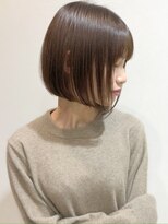 小顔、オリーブカラー、ハイライトカラー、セミウェットウェーブ