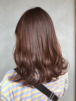 ヘア プロデュース キュオン(hair produce CUEON.) セミロング×チェリーピンク
