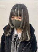 エクステインナーカラー/顔まわりハイライト stylist/miaki