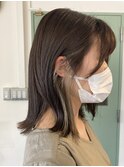 オリーブアッシュ×インナーカラー♪