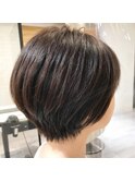 【絶壁解消◎】丸み大人ショートボブ