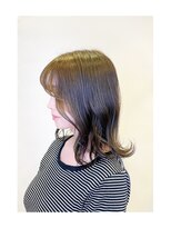 カーサインフィニテイ Hair Design caRsa INFINITY&nbsp;シースルーバング　ミディアム　レイヤーカット　くびれ