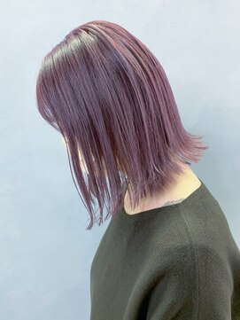 アイティーバイアルバム 八王子店(IT by ALBUM) ピンクカラー_ミニウルフテラコッタこなれミディ_ba363131