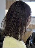 ミディアム レイヤー 細めのハイライト