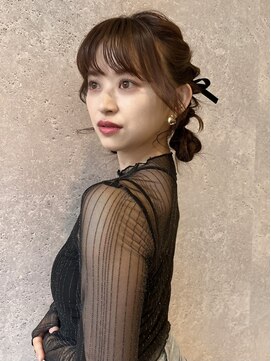 アース 三軒茶屋店(HAIR&MAKE EARTH) 三軒茶屋_レディース_ヘアセット_ヘアアレンジ_ツイン_お団子