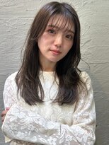 グリンプス 大濠店(Glimpse) 透明感カラー アッシュブラウン 顔回りレイヤー ツヤ髪