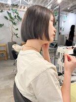 フォト イケブクロ(foto IKEBUKURO)&nbsp;切りっぱなしボブピンクブラウンブリーチ髪質改善レイヤー池袋