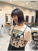 切りっぱなしボブ