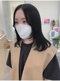 ミディアムレイヤー　アッシュブラック