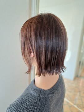 アーリッシュメイクアストーリーサウス(arlish make a story south) 外ハネボブ*ブリーチなしでも透明感のあるカラーに