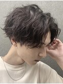サーフカール大人プードルパーマメンズミディアムパーマ渋谷原宿