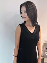 ソーソー(SoSo)&nbsp;《SoSo》かき上げラフボブ×オリーブベージュ