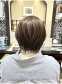 乾かすだけで簡単!すっきりショートボブ