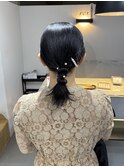 タイトな編み下ろし/ミディアム