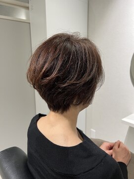 ピアーネ 三宮トアロード店(PIANE) 骨格矯正ショートヘア　40代/50代　ココアベージュ