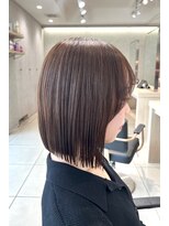 アッシュ 高幡不動店(Ash) マロンベージュブリーチなしダブルカラー髪質改善カラー