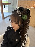 体育祭ヘアスタイル