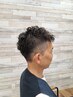 【メンズパーマ/印象UP】カット＋パーマ＋リペアTr＋眉カット ￥13,750～ →