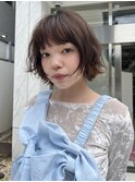 ショートレイヤーボブナチュラルブラウン