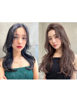 【カット+カラ-+Tr6900】透け感×透明感イルミナ/ハイト-ン/ベ-シックカラ-でトレンドカラ-に[銀座駅1分]