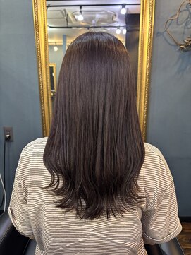 ユニコヘア(unico hair) セミロング×ブラウンカラー