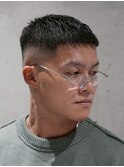 MEN'S/クロップ×ハイフェード/短髪/黒髪/20代30代