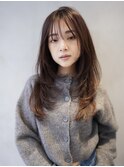 レイヤーボブカット顔周りレイヤーウルフハッシュカット
