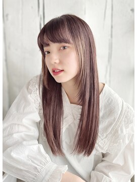 《30代～大人透明感》白髪ぼかしハイライト＋艶カラー