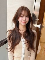 ニューヨークニューヨーク 梅田茶屋町店(NYNY)&nbsp;レイヤーカット　韓国ヘア　くびれヘア　ブラウンベージュ