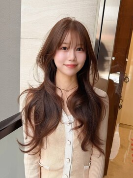 ニューヨークニューヨーク 梅田茶屋町店(NYNY) レイヤーカット　韓国ヘア　くびれヘア　ブラウンベージュ