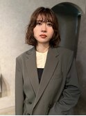 フレンチボブパーマ×シアーベージュ　【鎌田　隆雅】