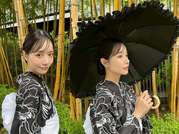 ヘアメイク専門サロン Felice 六本木店 ヘアセット 着付け【6/25NEW OPEN(予定)】の写真/《浴衣着付け＆ヘアセット￥8,700》お友達とご来店で割引◎浴衣で花火大会や納涼船を満喫できる着付けサロン