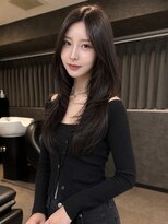 ラナ 新宿(lana) 顔まわりレイヤー/レイヤーカット/韓国ヘア【lana hair/新宿】