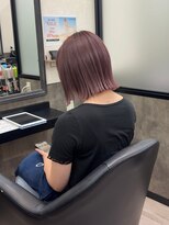 カイノ イオンモール大和郡山店(KAINO)&nbsp;ピンクベージュ/切りっぱなしボブ/タッセルボブ