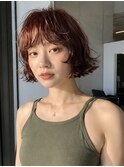 小顔ボブパーマショートボブレイヤーボブフレンチボブパ ーマ