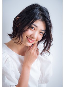 ユニックス ららぽーと湘南平塚店(UNIX) 【UNIX湘南平塚】暗髪抜け感こなれボブ[ニュアンスカラー]◎30代