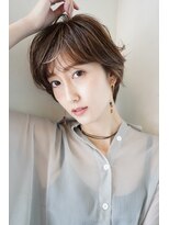 ロミー 本厚木(ROMMY.)&nbsp;耳掛けショート小顔ボブ/大人ガーリー/ショコラブラウン