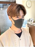 韓国マッシュ　センターパート　カルマパーマ