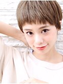 [OCEAN Hair&Life藤原純] 分け目なしグレージュカラーショート☆