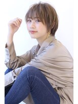 オーロ 緑地公園店(ORO)&nbsp;イメチェンローライトフォギーベージュ小顔ワンサイドショート