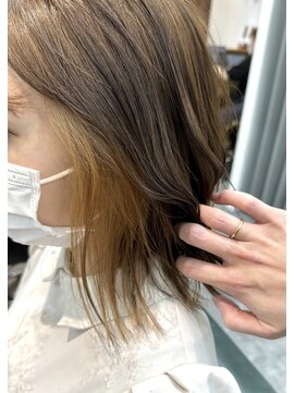 リベストバイジェービー 稲毛(li best. byjb) グレージュカラー/ボブウルフ/黒髪/ココアベージュ[稲毛/稲毛駅]