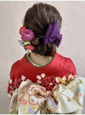 成人式、振袖ヘアセット