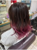 ビビットピンクグラデーション