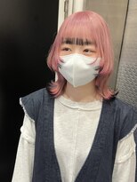 ホワイト 梅田(white)&nbsp;#サクラピンク×ブラック×ピンクライン